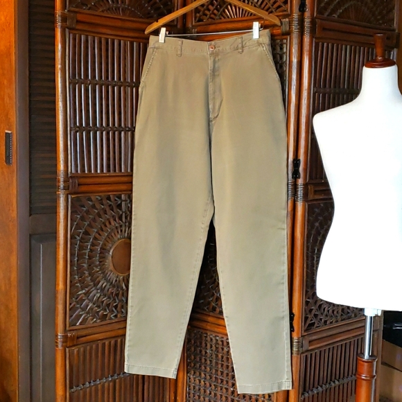 EDDIE BAUER High-Waisted VTG Jeans Relaxed Fit - Lt Nut Brown - Size 16 - EVC - Picture 4 of 10